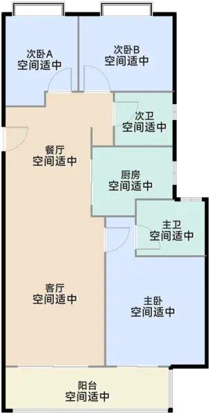 金地长江艺境 户型图