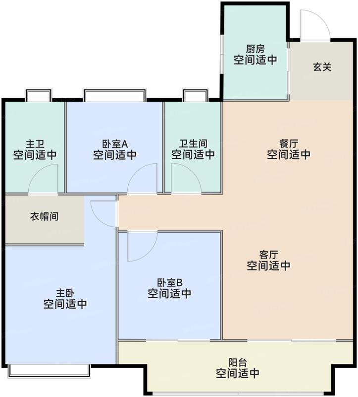 武汉城建·梦湖云著 户型图