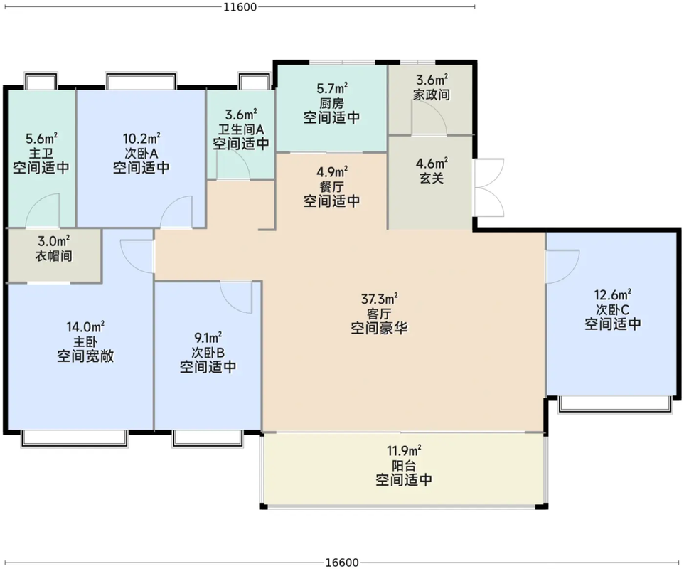 D1-170㎡户型