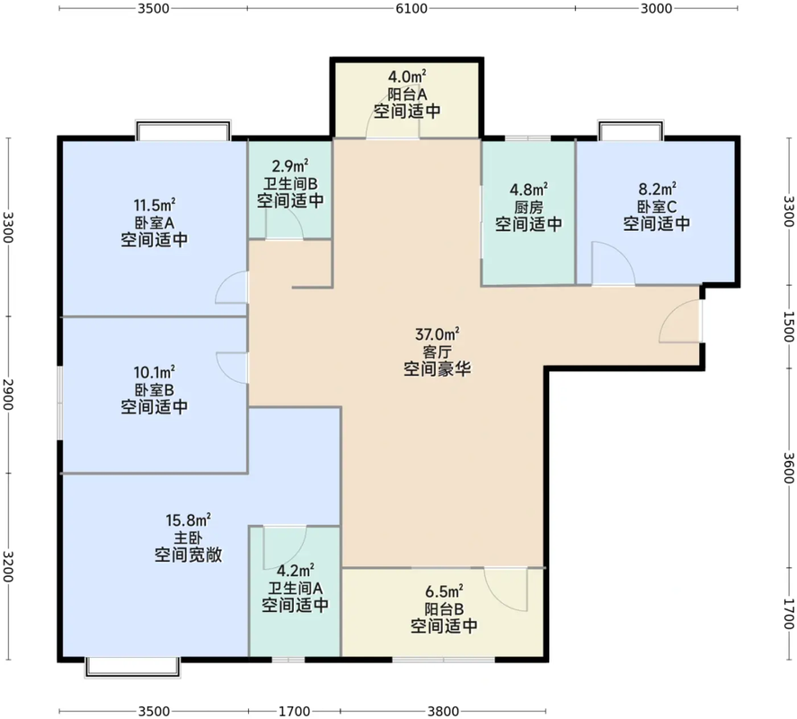 131.61平A户型