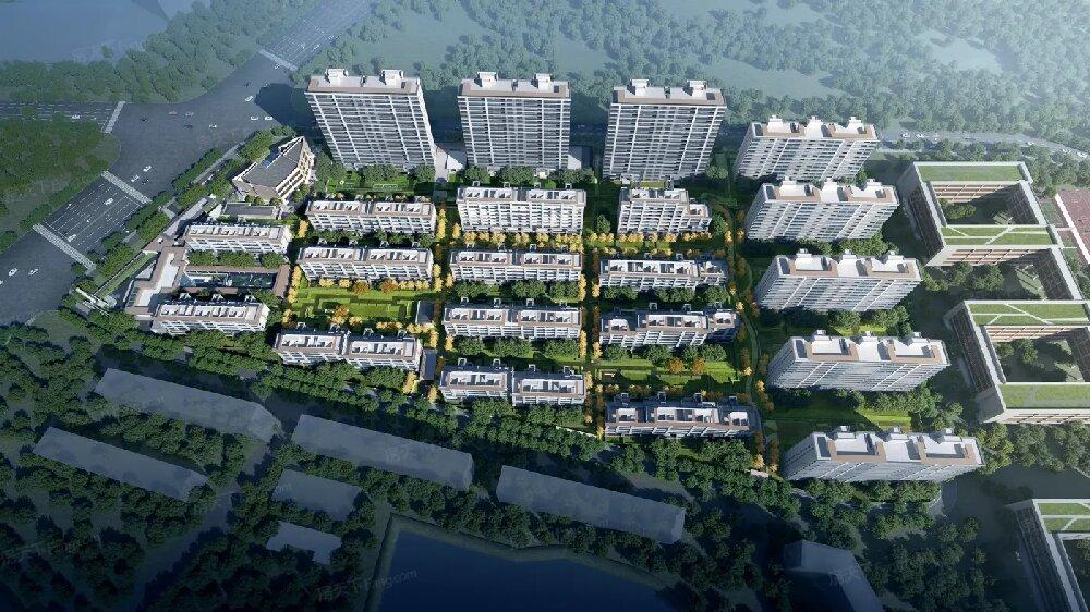 万科翠湖隐秀鸟瞰图
