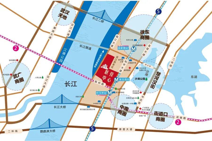 联投中心 交通图