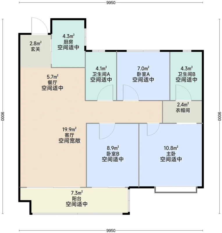 美的君兰半岛户型图