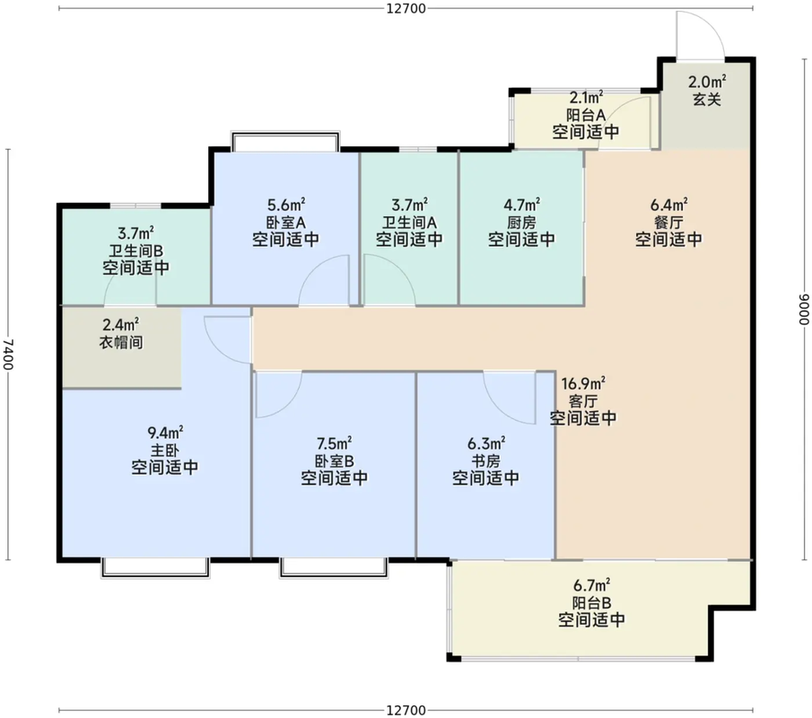美的君兰半岛户型图
