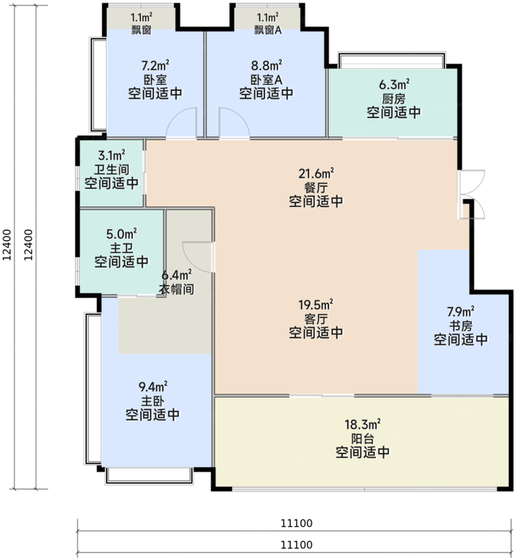 华侨城·红坊户型图