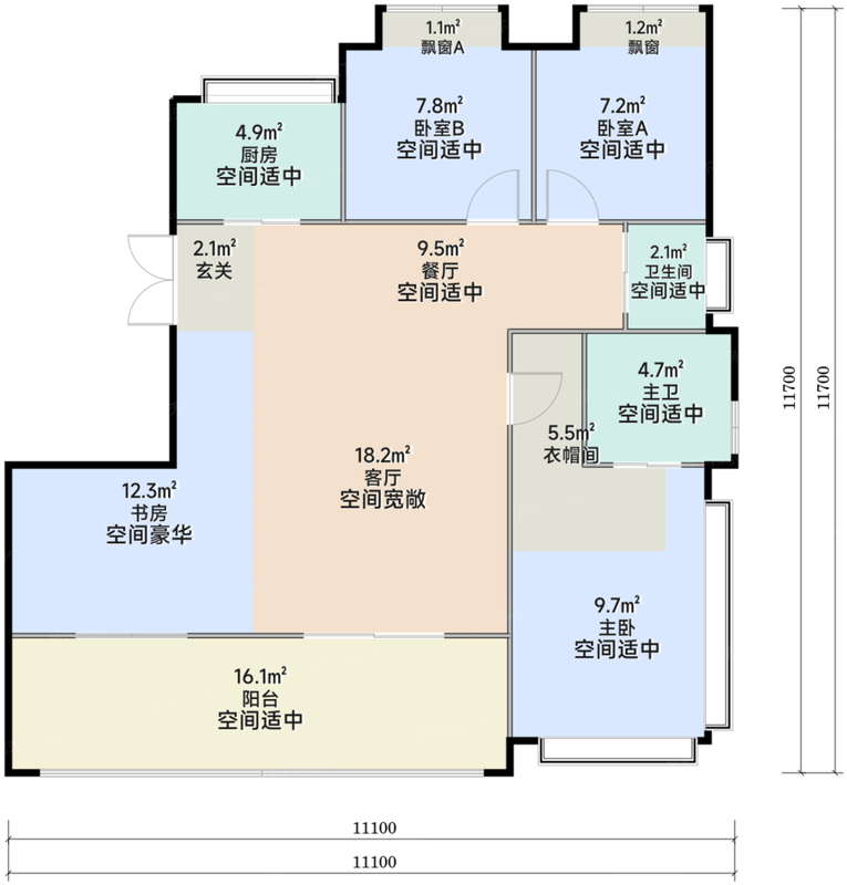 华侨城·红坊户型图
