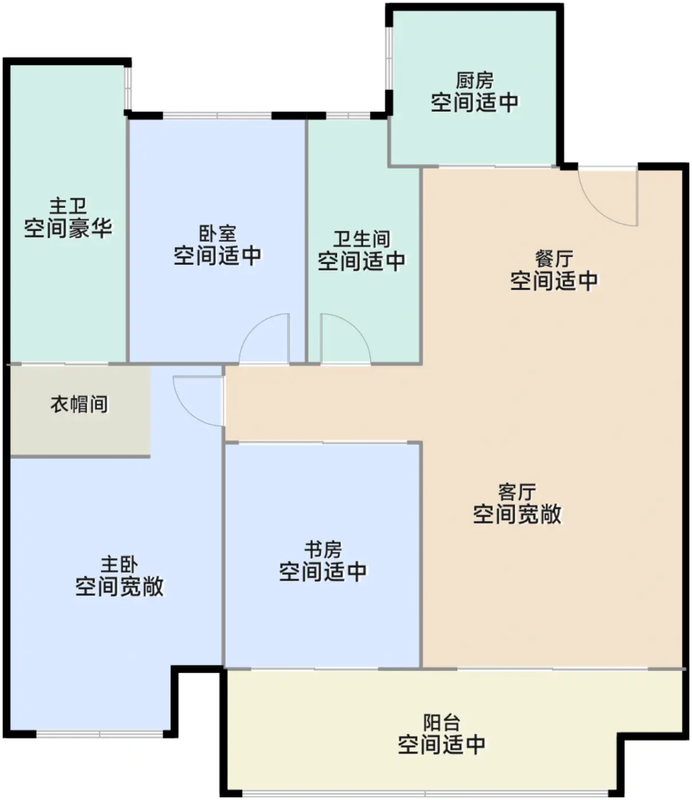 100平户型