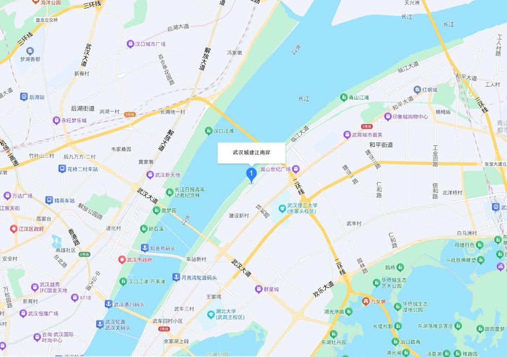 武汉城建江南岸 交通图