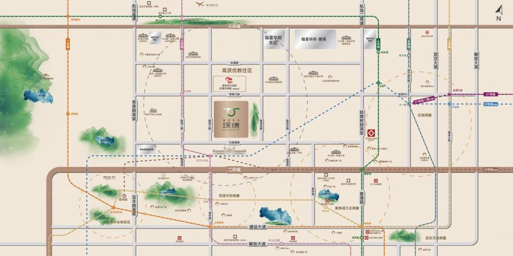 福星华府·琛境交通图