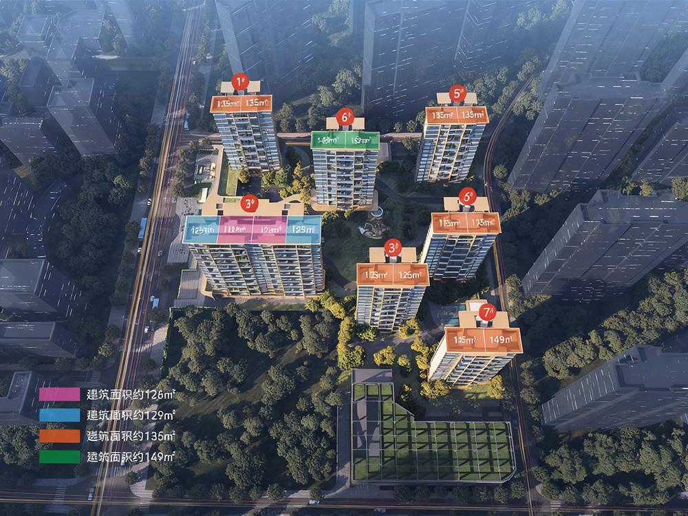 绿城·柳岸鸣翠户型分布图