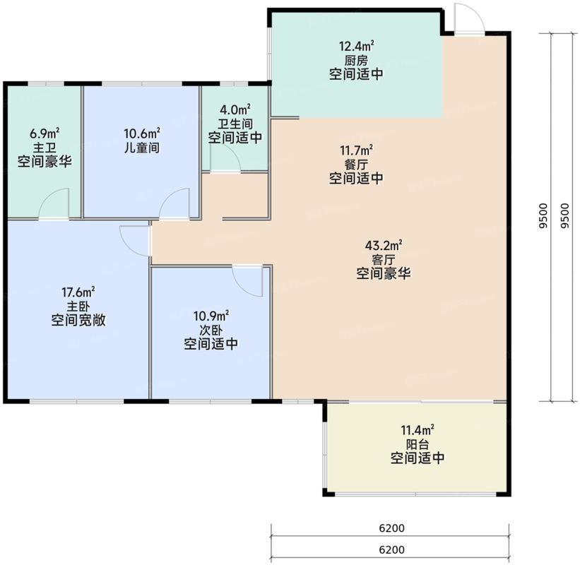 绿城·柳岸鸣翠户型图