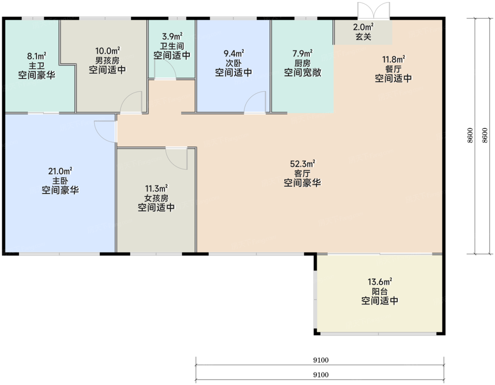 绿城·柳岸鸣翠户型图