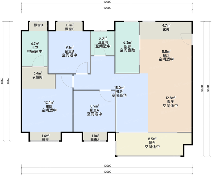 光谷湖畔八号 户型图