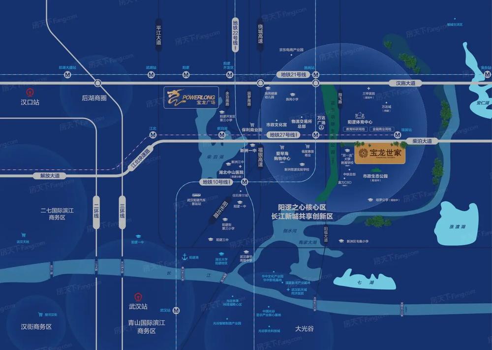 武汉宝龙世家 交通图