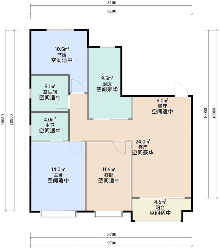 华壹公馆A-1户型 120.69平