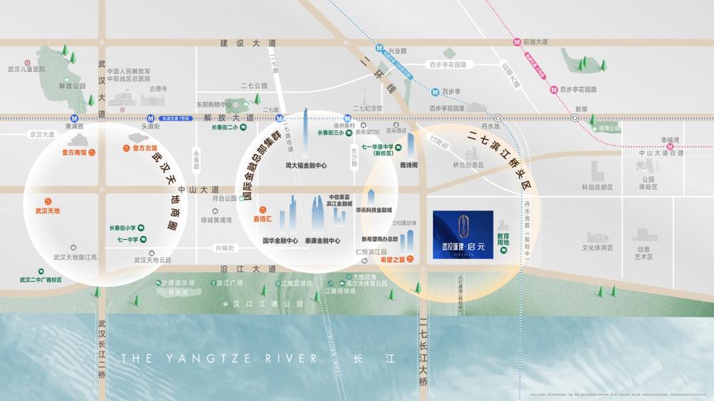 武汉城建·启元交通图