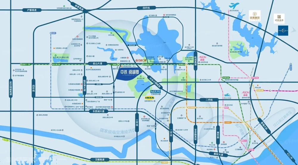 中铁阅湖郡 交通图