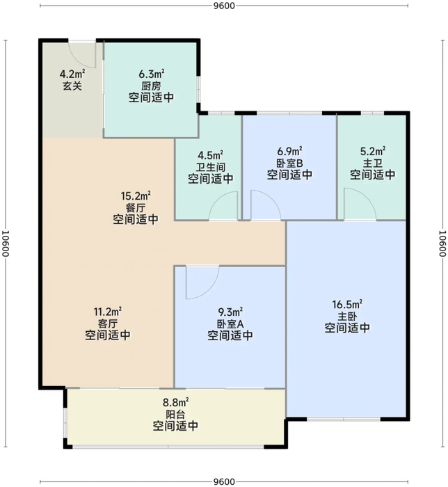 天创长江云栖风华 户型图
