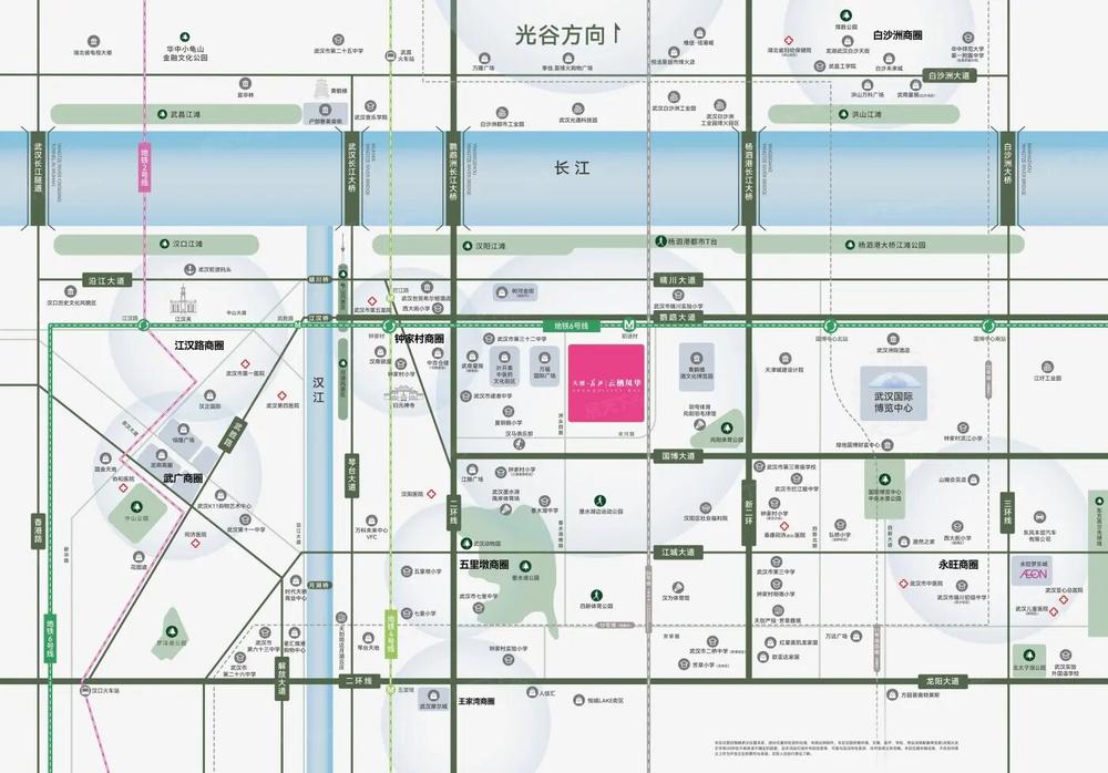 天创长江云栖风华交通图