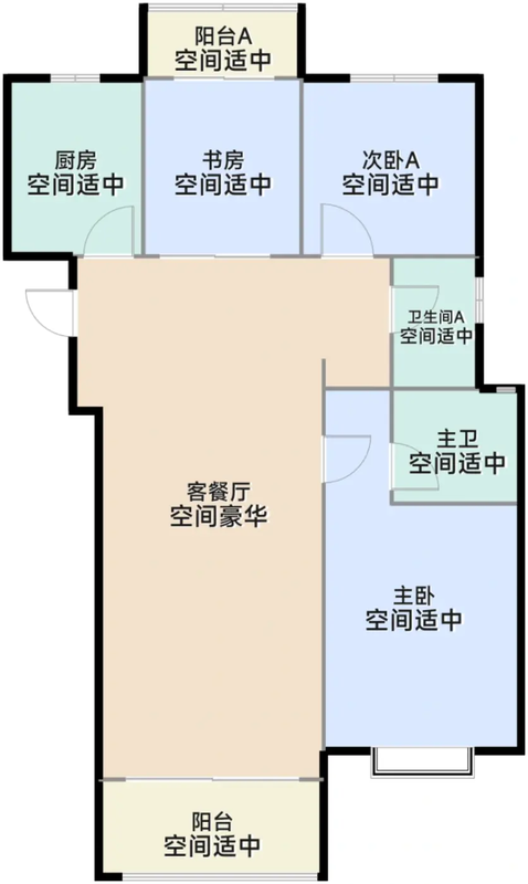 17#C1户型120平米