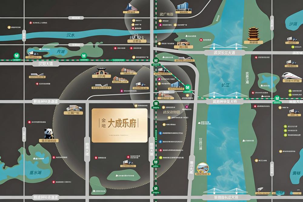 金地·大成乐府交通图