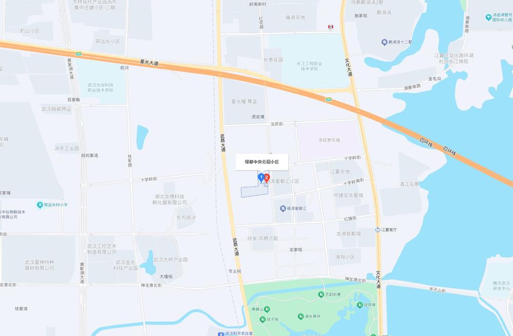 绿都中央公园 交通图