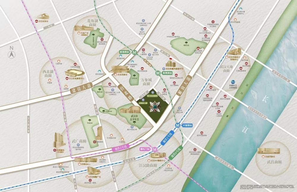 台北央玺 交通图