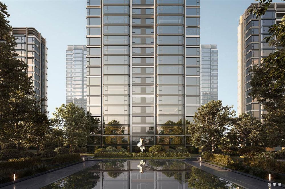 长江投开万科·东合映象楼栋效果图