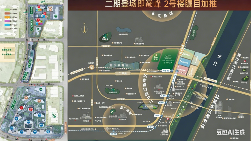 城建万科云泊江岸 交通图