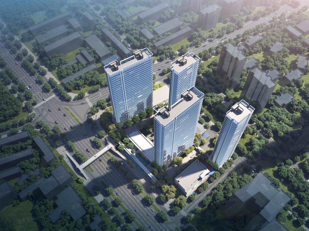 招商紫荆府鸟瞰图