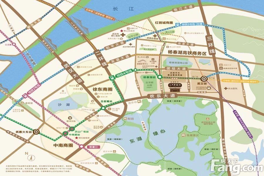 东湖金茂府交通图