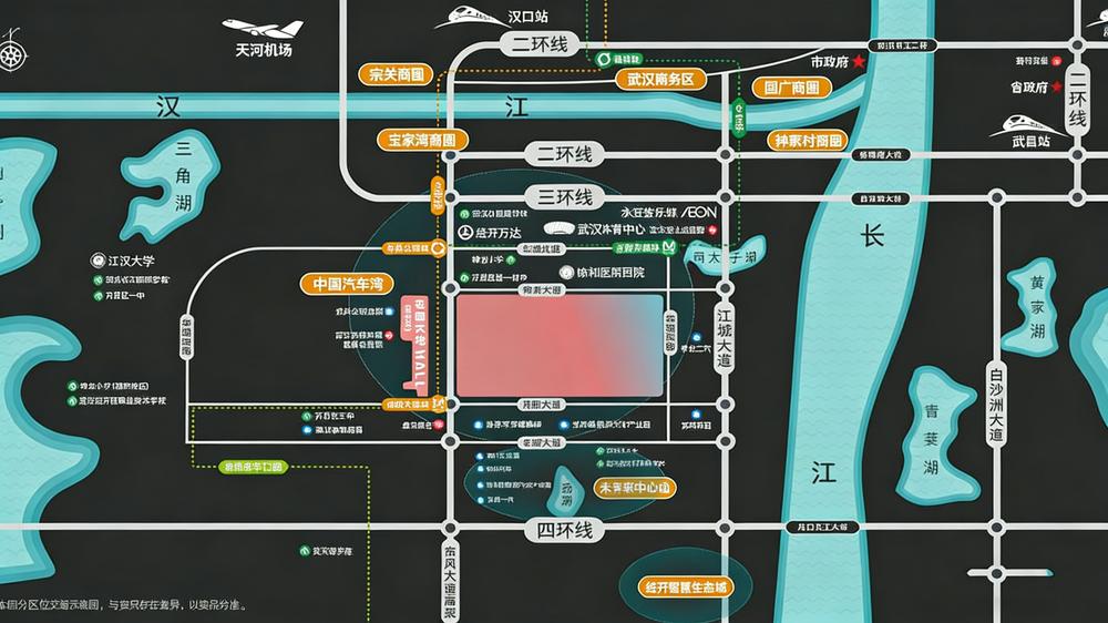 招商·武汉城建未来中心·樾府交通图