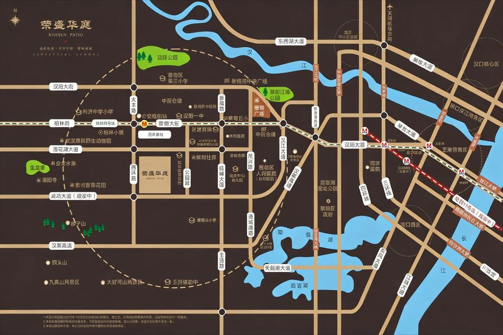 荣盛华庭交通图