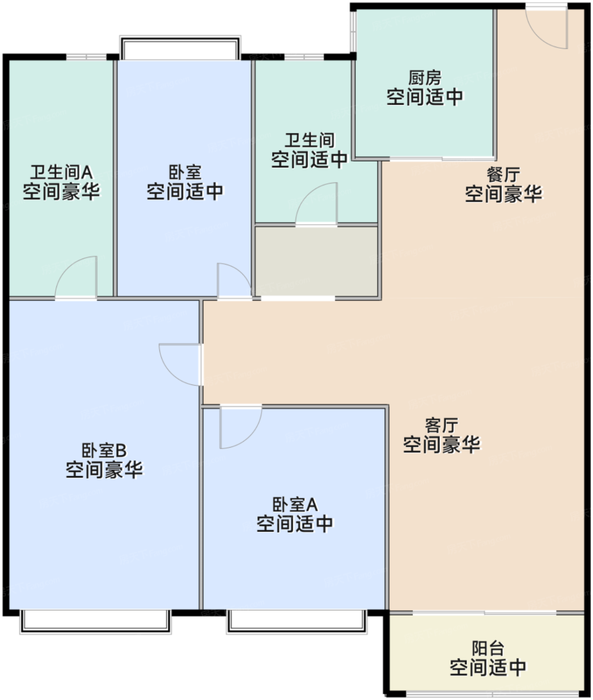 荣盛华庭 户型图