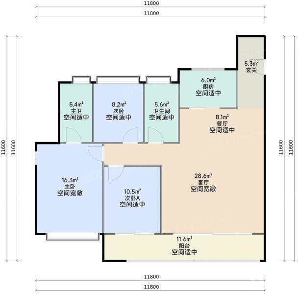 光谷中心城投 绿城·雲庐 户型图