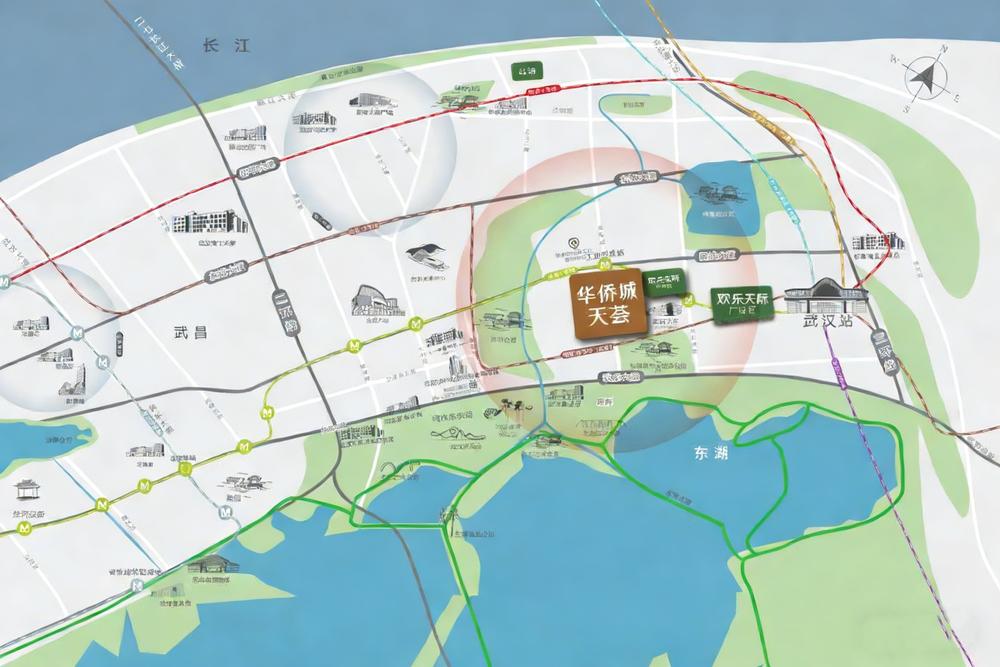 华侨城·天荟 交通图