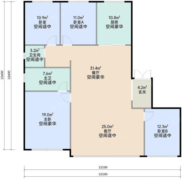 华侨城·天荟 户型图