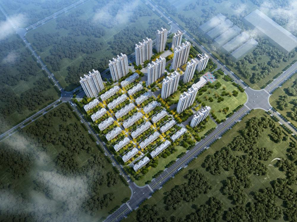 经发金地四季都会鸟瞰图