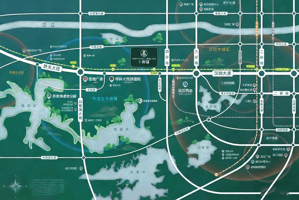 朗诗森蓝交通图