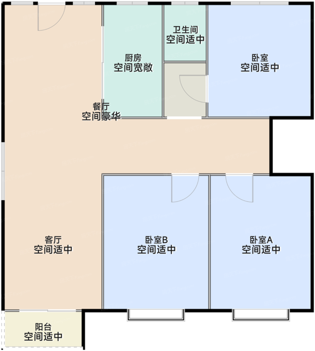 华发峰尚 户型图