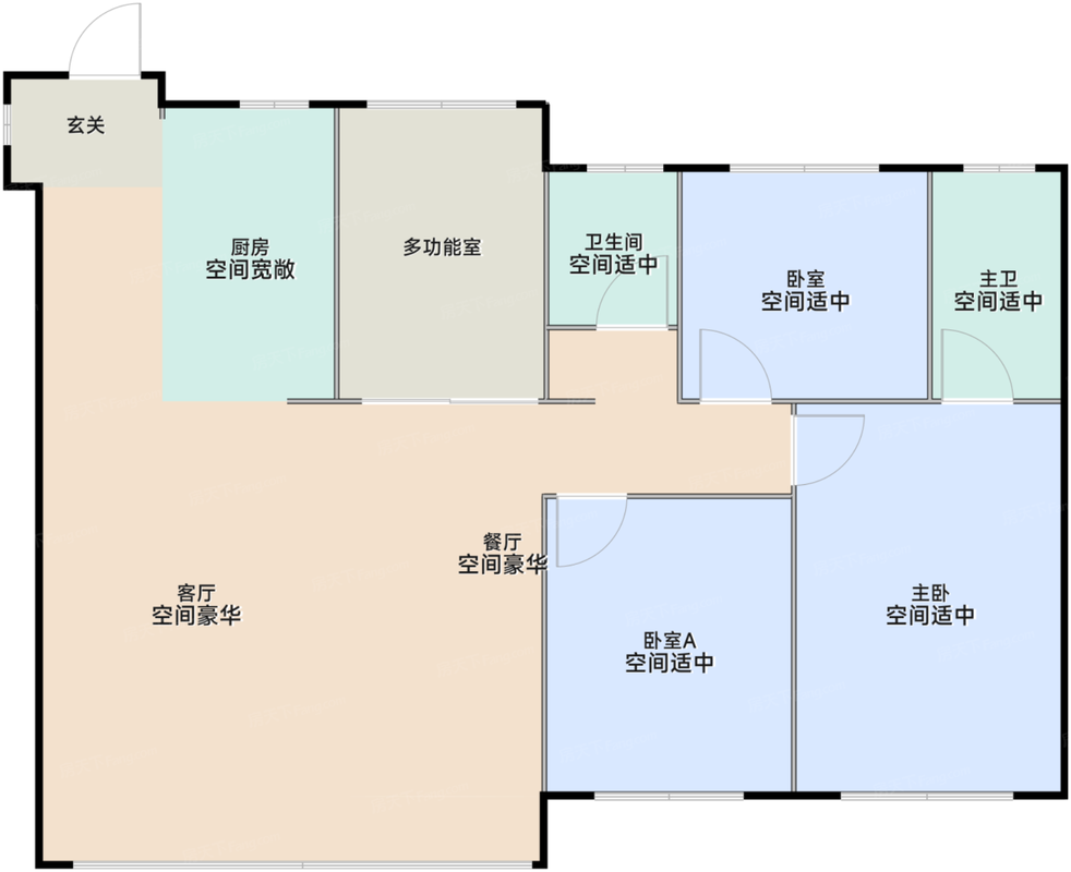 二期 澜玥 127平4房2厅2卫