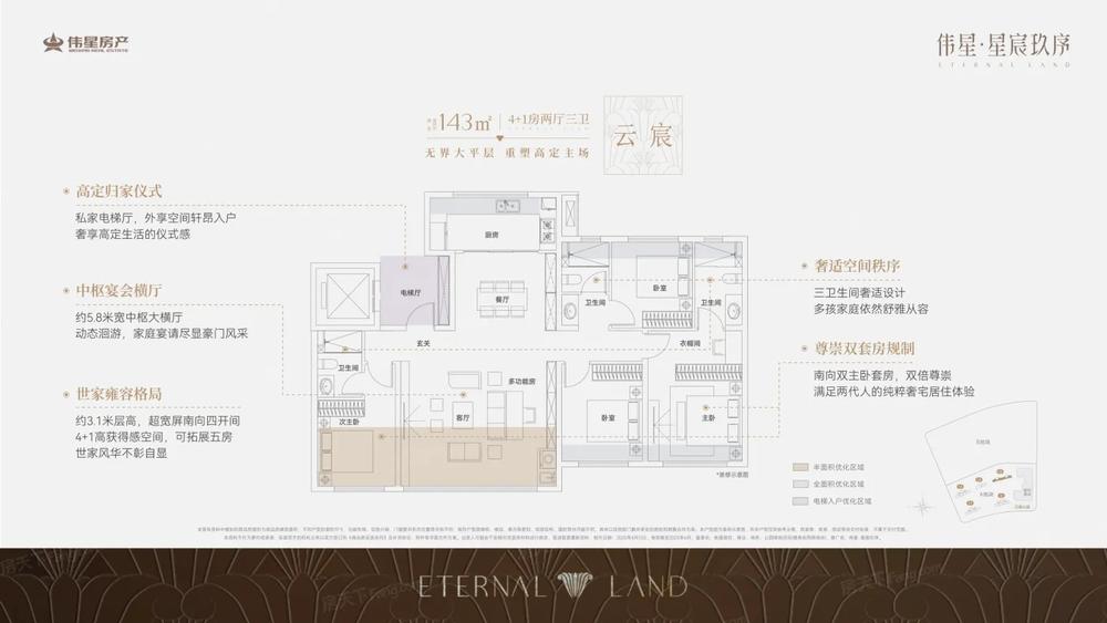 一期 建面约143平米 云宸