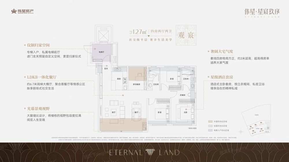 一期 建面约127平米 观宸